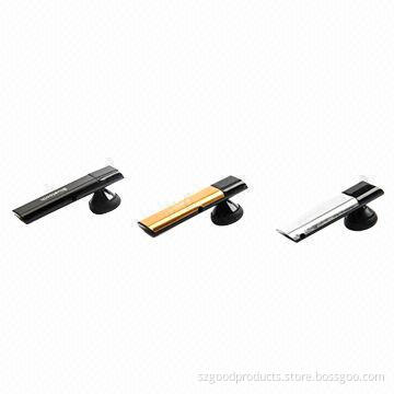 Mono Bluetooth headphones with aluminum body, unique business style design, available in three color